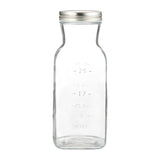 KILNER Glasflasche für Saft, klare Saftflasche aus Glas mit Schraubverschluss, ideal für Getränke und Lagerung