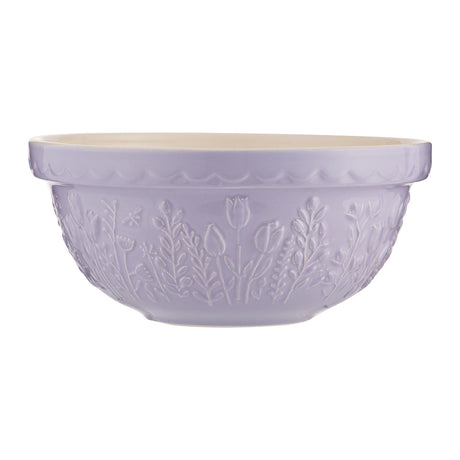 MASON CASH Rührschüssel "In the Meadow" transparent, mit Blumenmuster, aus Keramik, für Back- und Kochzwecke