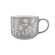 MASON CASH Tasse mit Tulpen- und Salbeimuster, 400 ml Fassungsvermögen, keramisch, detailreiche Blumenmotive