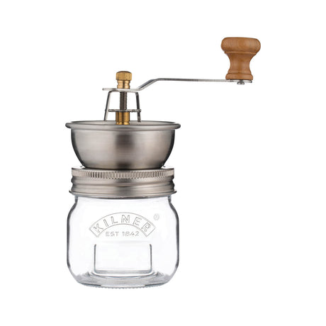 KILNER Gewürzmühle für Gewürze, klare Kunststoffmühle mit 250 ml Fassungsvermögen, ideal zum Würzen in der Küche