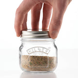 KILNER Gewürzmühle mit klarer Glasampulle, 250 ml, zum Mahlen von Gewürzen, dekorativ und funktional für die Küche