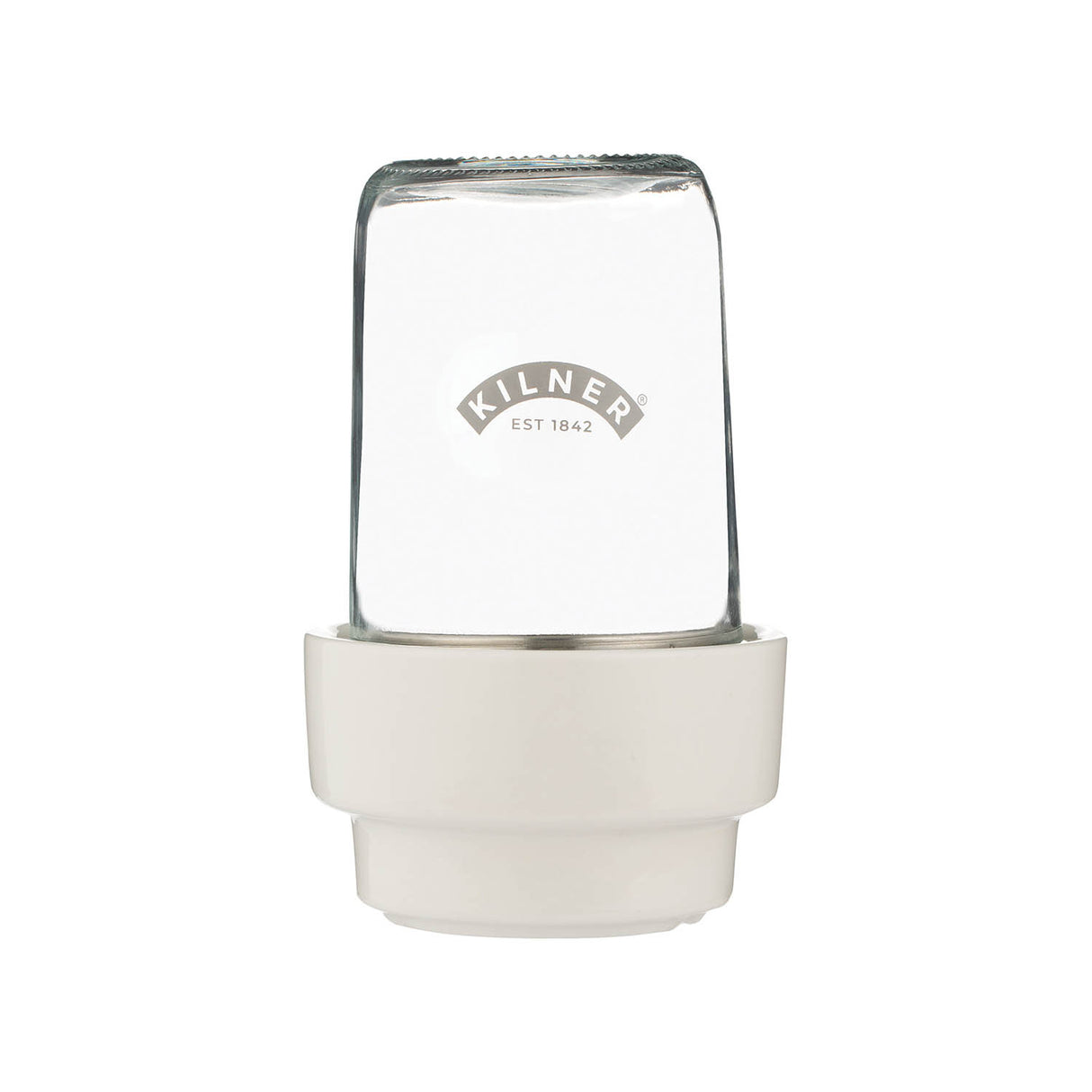 KILNER Kräuter-Frischeglas, 500 ml, transparentes Glasbehälter für frische Kräuter mit Schraubverschluss.