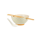 TYPHOON Reis- und Suppenschüsseln, 2er Set, asiatisches Design, keramik, blaue Schüsseln für Reis und Suppe