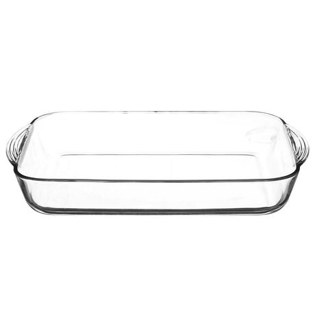 Rechteckige Auflaufform von MASON CASH aus der CLASSIC-Serie, klarer Glas-Design, ideal für Aufläufe und Backgerichte