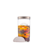KILNER Fermentierglas, kleines 1-Liter-Glas mit Schraubverschluss, ideal zum Fermentieren von Sauerkraut und Kimchi.