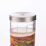 KILNER Fermentierglas, kleines 1-Liter-Glas mit Schraubverschluss, ideal für fermentierte Lebensmittel und Getränke, transparent.