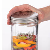 KILNER Fermentierglas, kleines 1-Liter-Glas mit Metallverschluss, ideal zum Fermentieren und Einmachen.
