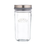 KILNER Kefir-Set mit 500 ml Kefir, inklusiv Glasflasche und Zubehör für die Herstellung von frischem Kefir.