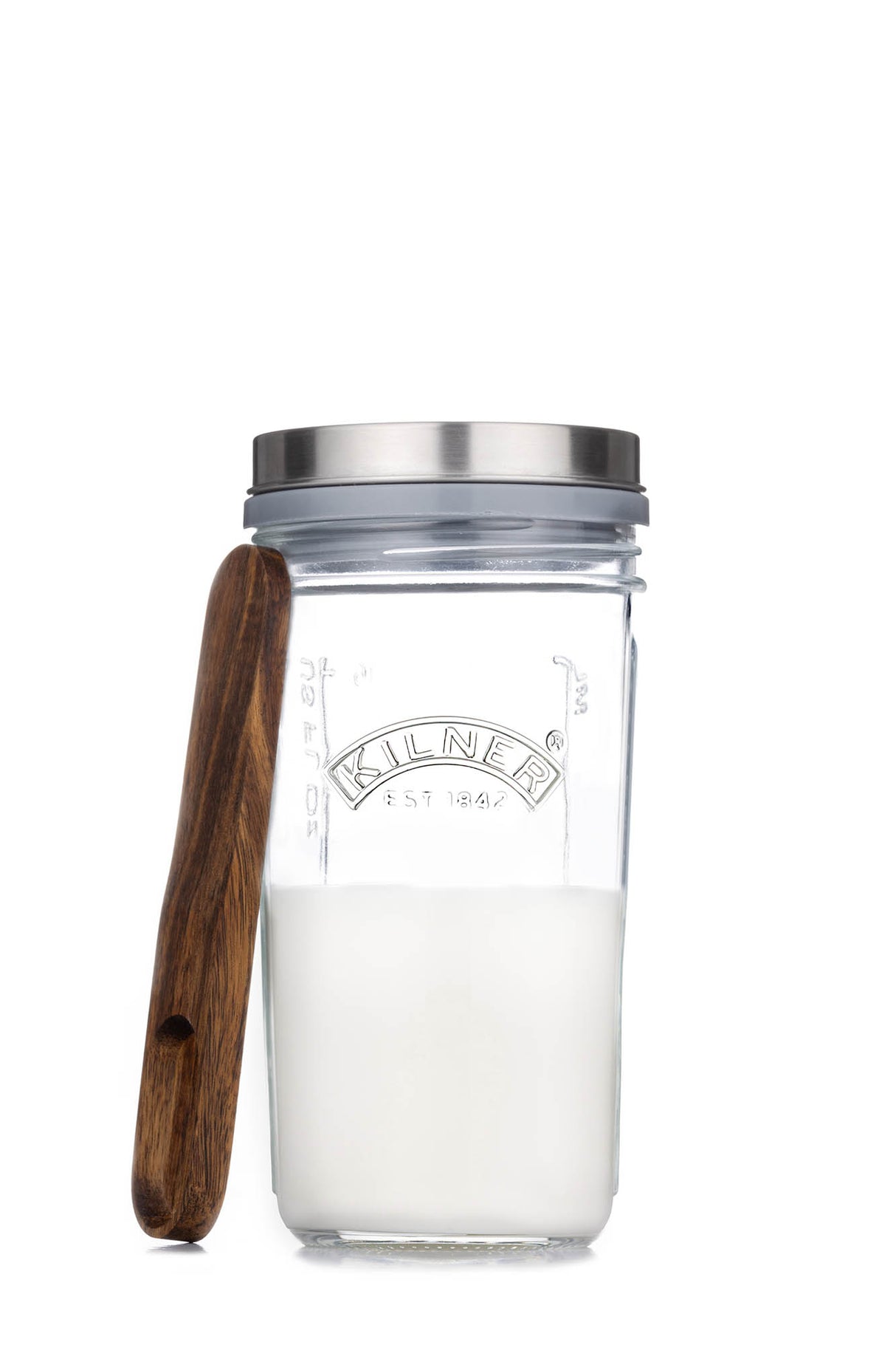 KILNER Kefir-Set mit 500 ml Kefir, inklusive Glasbehälter und Zubehör, für die Zubereitung von frischem Kefir zu Hause