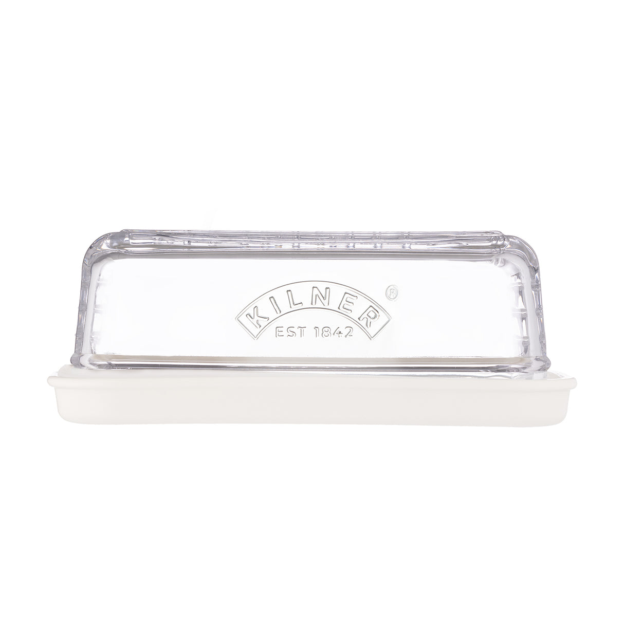KILNER Käseglocke aus klarem Glas, 24 cm Durchmesser, ideal zum Aufbewahren und Servieren von Käse.