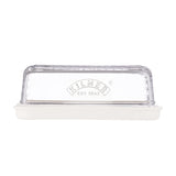 KILNER Käseglocke aus klarem Glas, 24 cm Durchmesser, ideal zum Aufbewahren und Servieren von Käse.