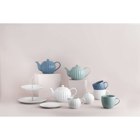Blaue Luxus-Tasse von PRICE & KENSINGTON, 460 ml, Keramiktasse mit elegantem Design, ideal für Kaffee oder Tee.