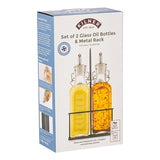 Klare KILNER Öl- und Essigflasche aus Glas mit Schraubverschluss, ideal für Küche und Lagerung.