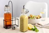 Klare KILNER Öl- und Essigflasche aus Glas mit Schraubverschluss für Küchengebrauch.