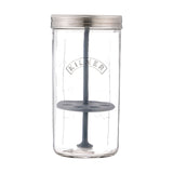 KILNER Kräuter-Frischhalteglas, 1L, aus Glas mit Kräutern gefüllt, ideal zur Aufbewahrung frischer Kräuter.