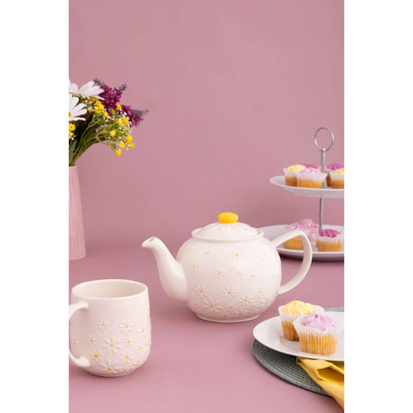 PRICE & KENSINGTON, Teekanne, DAISY, weiß, 6 Tasse