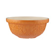 Mason Cash Rührschüssel in Orange mit "Home to Roost" Design, aus Keramik, für Backen und Kochen.