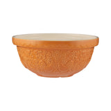 Mason Cash Rührschüssel in Orange mit "Home to Roost" Design, aus Keramik, für Backen und Kochen.