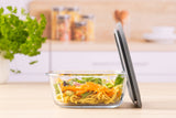 KILNER Frischhaltedose aus Glas mit luftdichtem Deckel, ideal für die Aufbewahrung von Lebensmitteln, transparent und robust