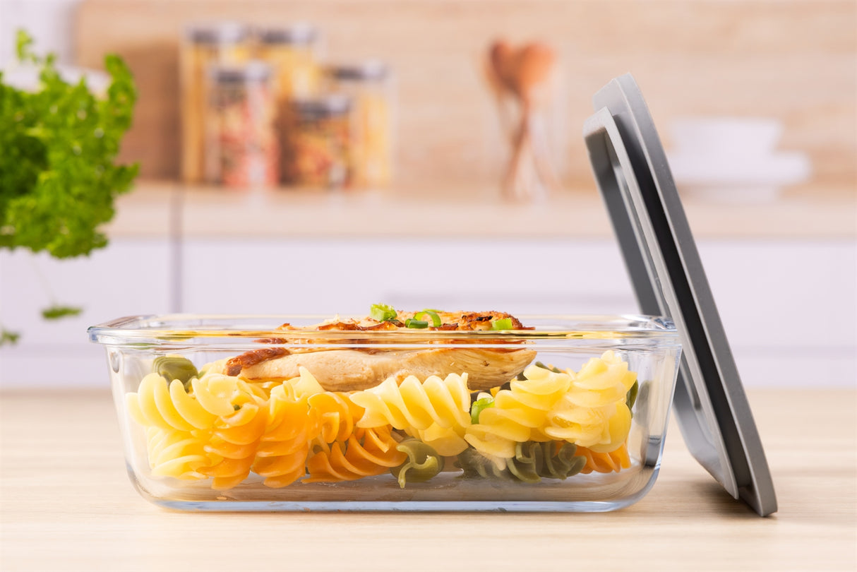 KILNER Frischhaltedose aus Glas mit Schraubverschluss für Frischhaltung und Aufbewahrung von Lebensmitteln.