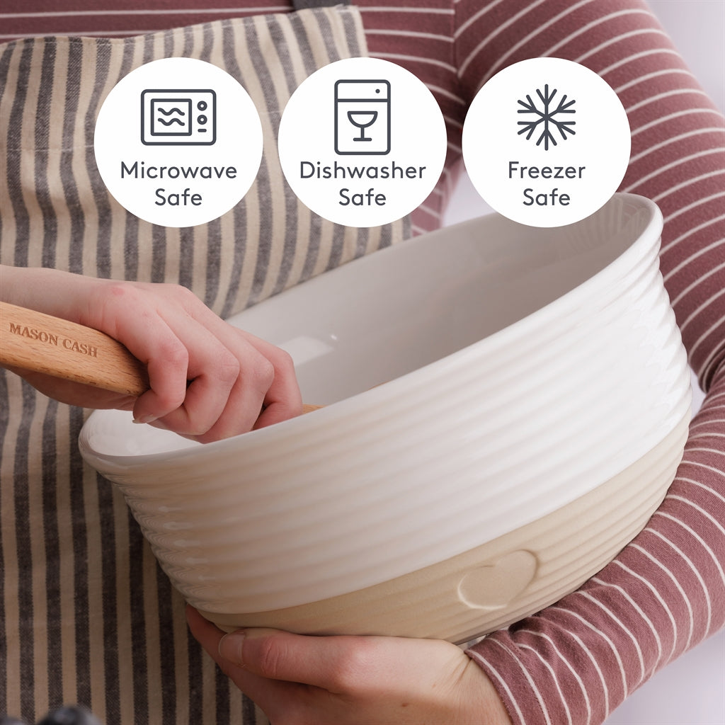 MASON CASH Rührschüssel Rustic Charm beige, 2,7 L, mit traditionellem Design und großzügigem Fassungsvermögen.