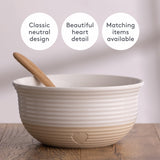 Rührschüssel von MASON CASH in Beige, Rustic Charm Design, 2,7 Liter, aus Keramik, für Backen und Kochen.