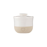 Beige Vorratsdose von Mason Cash aus der Rustic Charm Serie, perfekt für die Aufbewahrung von Lebensmitteln.