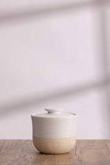 MASON CASH Vorratsdose Rustic Charm in Beige aus Keramik mit rustikalem Design und Deckel