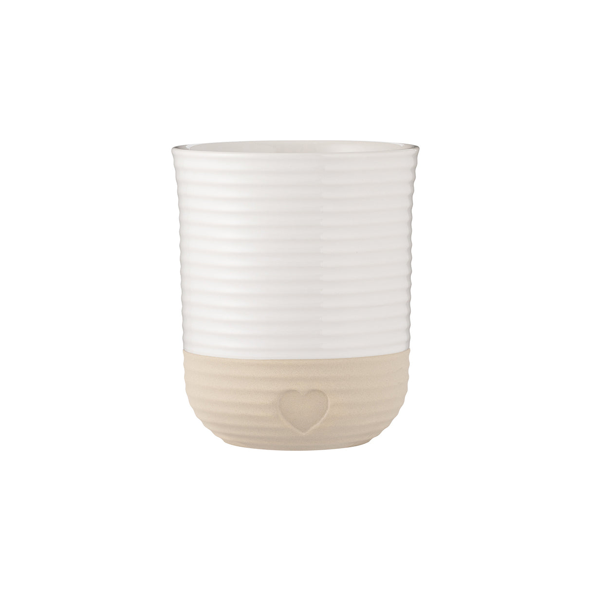 MASON CASH Utensilienbehälter Rustic Charm in Beig, aus Keramik, mit rustikalem Design für Küchenutensilien