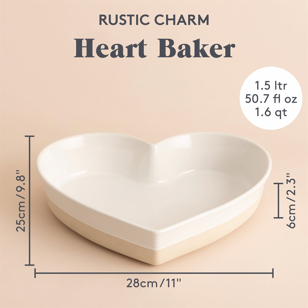 MASON CASH Auflaufform Rustic Charm in Beige, langlebiges Keramikgeschirr für ofenfertige Gerichte, stilvoll und praktisch