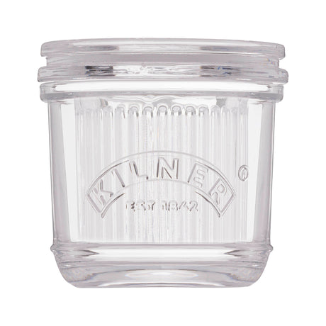 KILNER Butterdose aus Glas, 200 ml, mit Schraubverschluss und transparentem Design für Butteraufbewahrung.