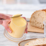 KILNER Butterdose aus Glas mit 200 ml Fassungsvermögen, transparentes Butterfässchen für die Aufbewahrung von Butter.