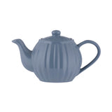 Hellblaue PRICE & KENSINGTON Teekanne mit 2 Tassen aus Porzellan, elegantes Teeservice für gemütliche Teestunden.