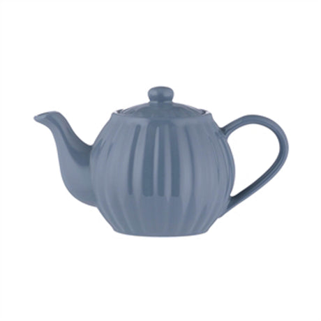 Hellblaue PRICE & KENSINGTON Teekanne mit 2 Tassen aus Porzellan, elegantes Teeservice für gemütliche Teestunden.