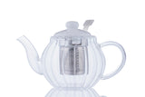 Transparente Teekanne von PRICE & KENSINGTON LUXE aus Glas, klare Teekanne mit elegantem Design für Teezubereitung.