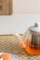 Transparente PRICE & KENSINGTON Teekanne LUXE aus Glas, klar und elegant, perfekt für Teezeremonien und Servieren.