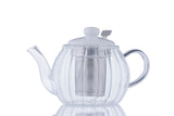 Klare Teekanne von PRICE & KENSINGTON LUXE aus Glas, elegantes Design, ideal für Teezeremonien und Teegenuss