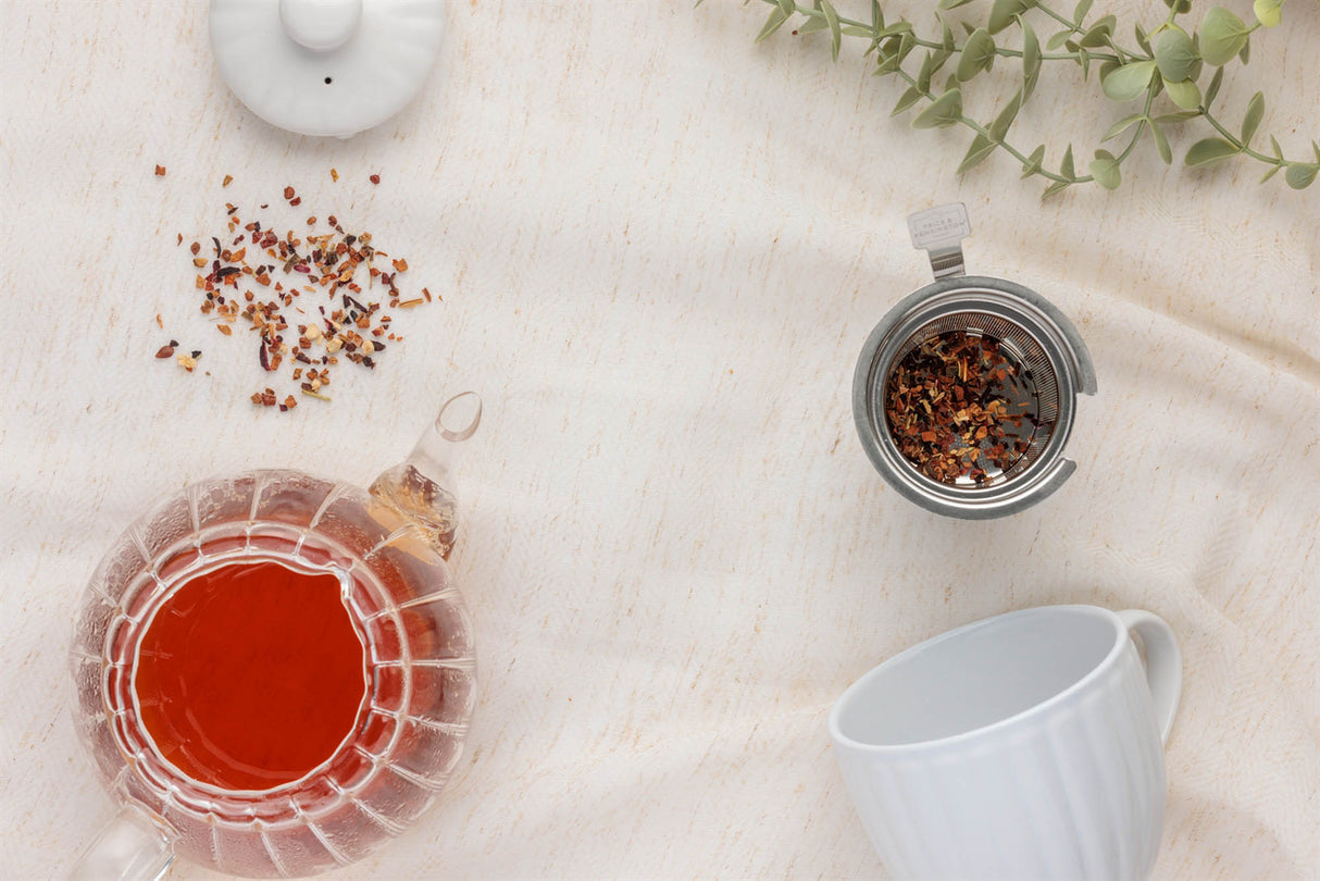 Klare PRICE & KENSINGTON Teekanne LUXE aus Glas mit Deckel und Griff, elegante Teekanne für den Haushalt