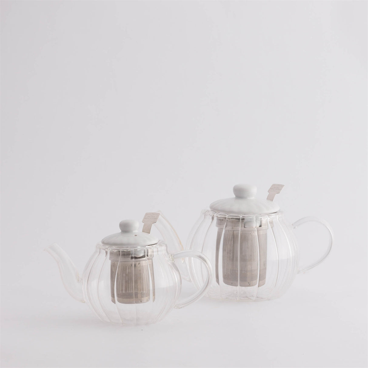 Transparente PRICE & KENSINGTON Teekanne LUXE aus Glas, klar und elegant, perfekt für Tee-Genuss.