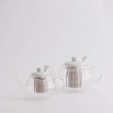 Transparente PRICE & KENSINGTON Teekanne LUXE aus Glas, klar und elegant, perfekt für Tee-Genuss.