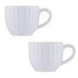 Weiße Tasse von PRICE & KENSINGTON, Luxe-Serie, 85 ml Fassungsvermögen, elegante Keramiktasse für Kaffee oder Tee