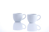 Weiße Tasse von PRICE & KENSINGTON, Luxe-Serie, 85 ml Fassungsvermögen, stilvolles Design für Kaffee oder Tee.