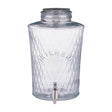 KILNER Getränkespender Diamond aus Glas mit Metallverschluss, ideal für Getränke bei Partys und Veranstaltungen