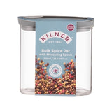 KILNER Gewürzglas aus klarem Glas, 700 ml Fassungsvermögen, mit Schraubverschluss für Gewürze und Kräuter.