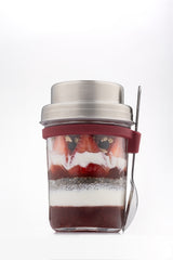 KILNER Frühstücksglas aus klarem Glas, 350 ml Fassungsvermögen, für Frühstücksgetränke und Getränke, modernes Design