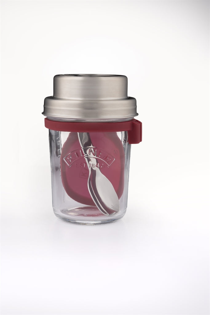 KILNER Frühstücksglas aus klarem Glas, 350 ml Fassungsvermögen, ideal für Frühstücksgetränke, Nahaufnahme