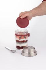 Klare KILNER Frühstücksglas mit 350 ml Fassungsvermögen, elegantes Glas für Frühstücksgetränke und Getränke.