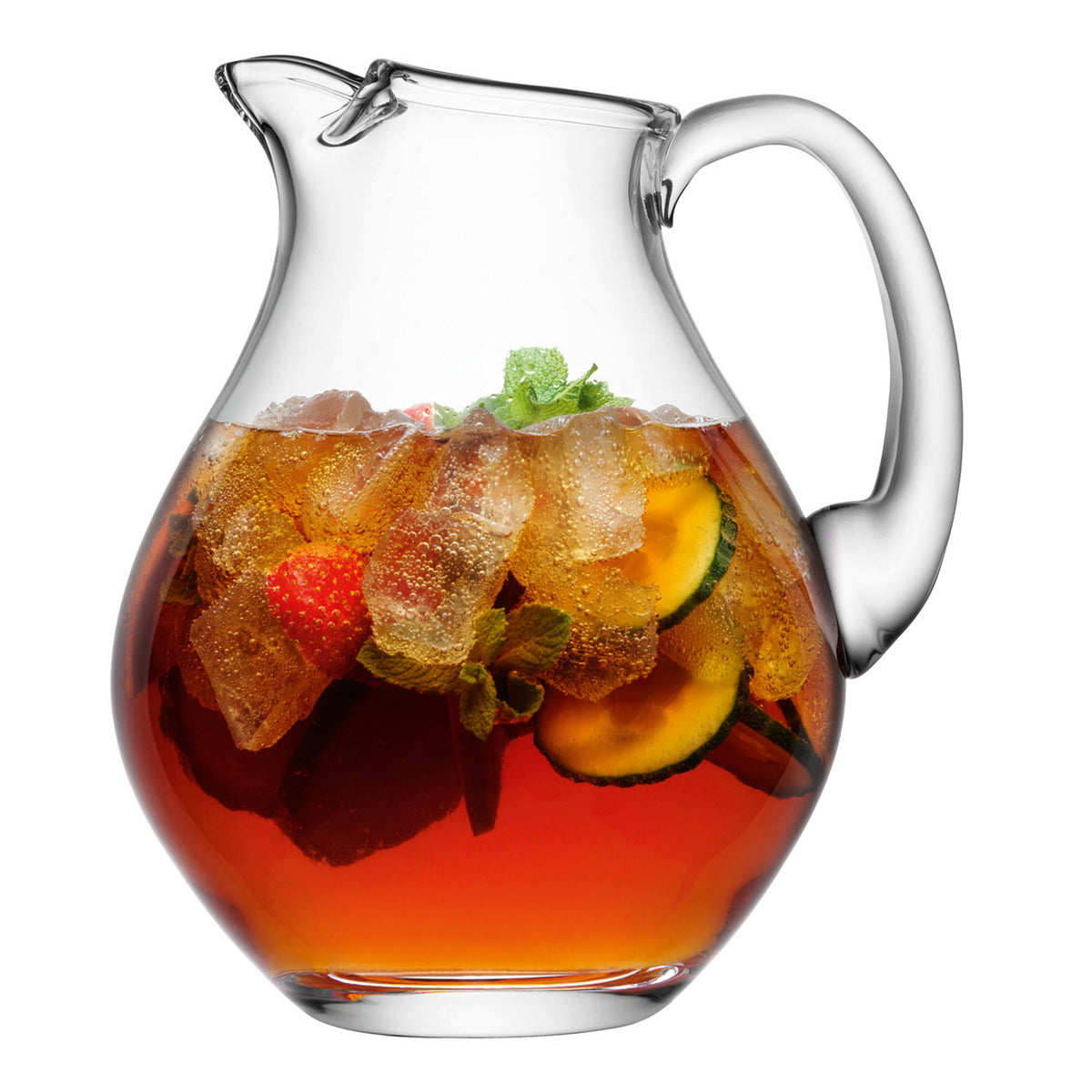 Clear LSA Bar Icelip Jug with 2.65L capacity, featuring a sleek design and sturdy handle for serving and chilling beverages.
