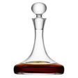 Clear glass LSA Bar Ships decanter with a 1-liter capacity, elegant design for serving and storing beverages.