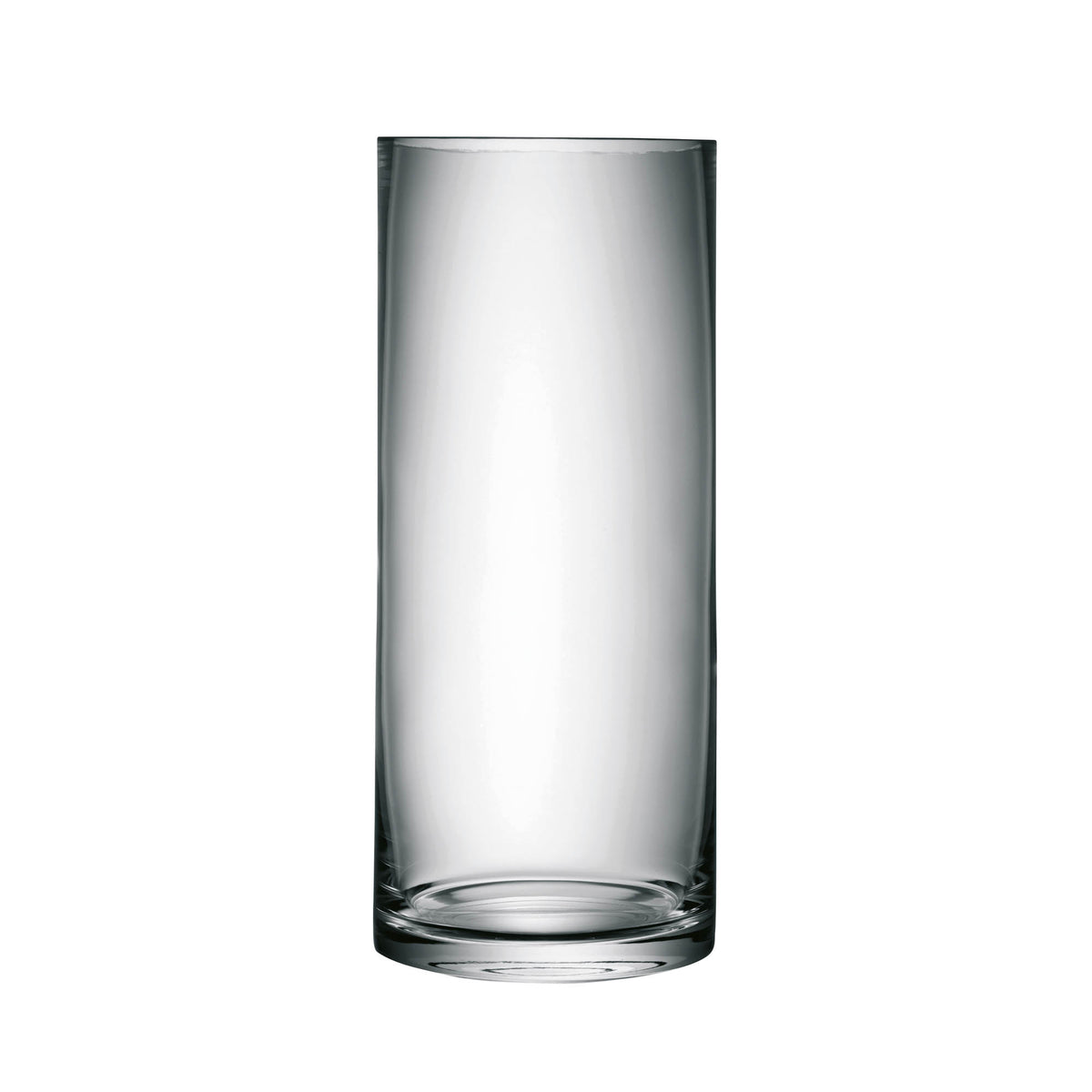 Clear LSA Column Vase, 42cm tall with 18cm diameter, showcasing sleek cylindrical glass design for floral arrangements.